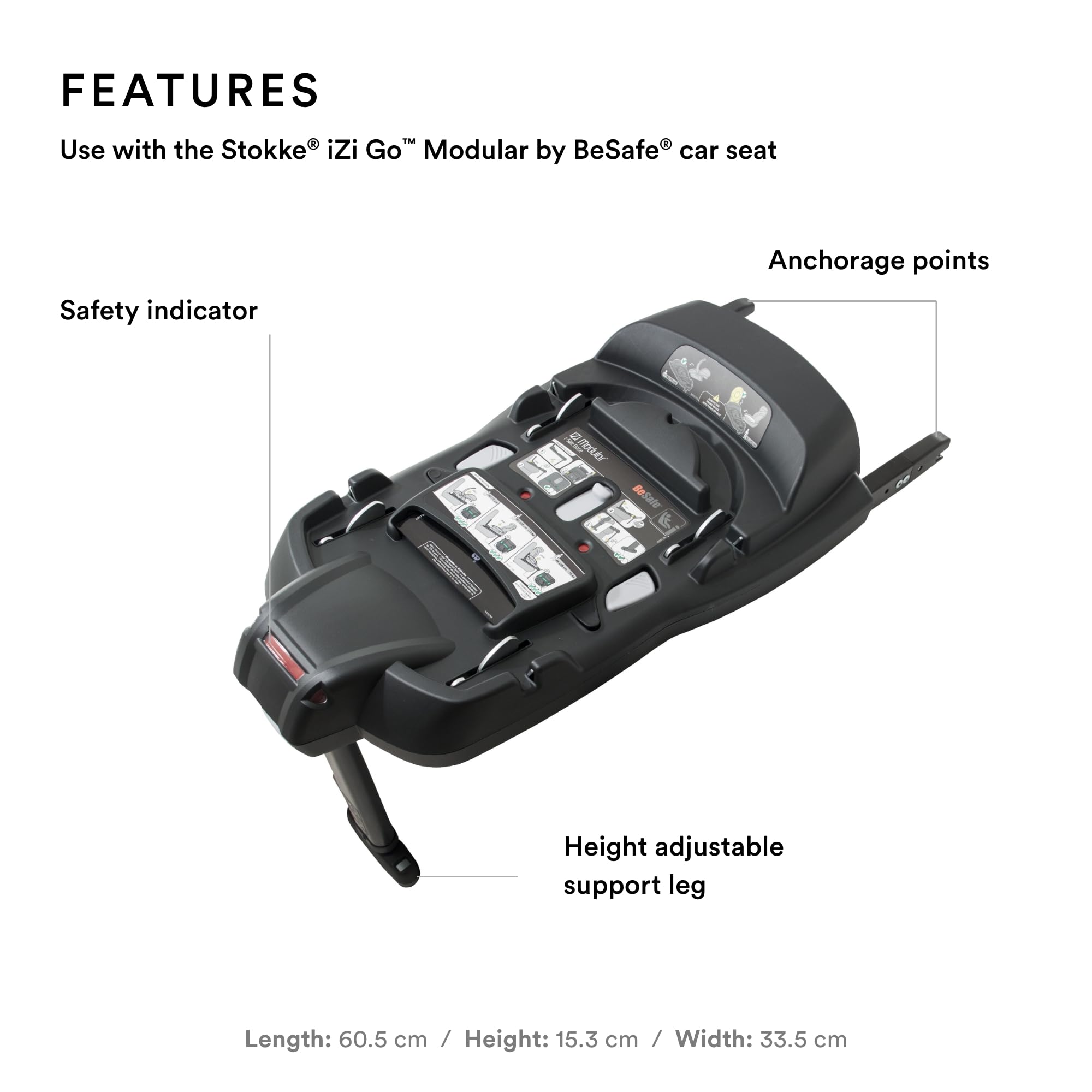 Besafe Babyzen Seat Base Besafe Modular Isofix Base Top