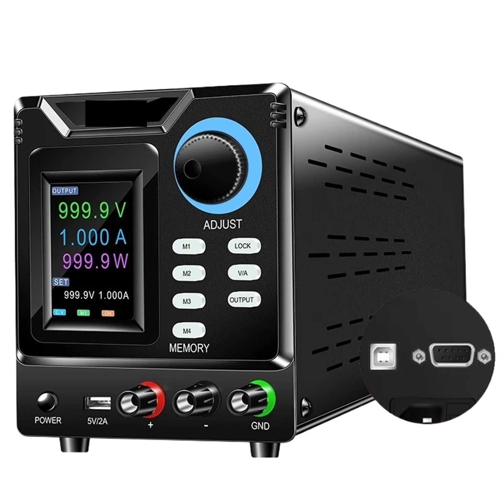 Zasilacz laboratoryjny, Zasilacz laboratoryjny wysokiego napięcia, regulowany zasilacz, z pilotem RS232/USB(SPPS-D6001-232)