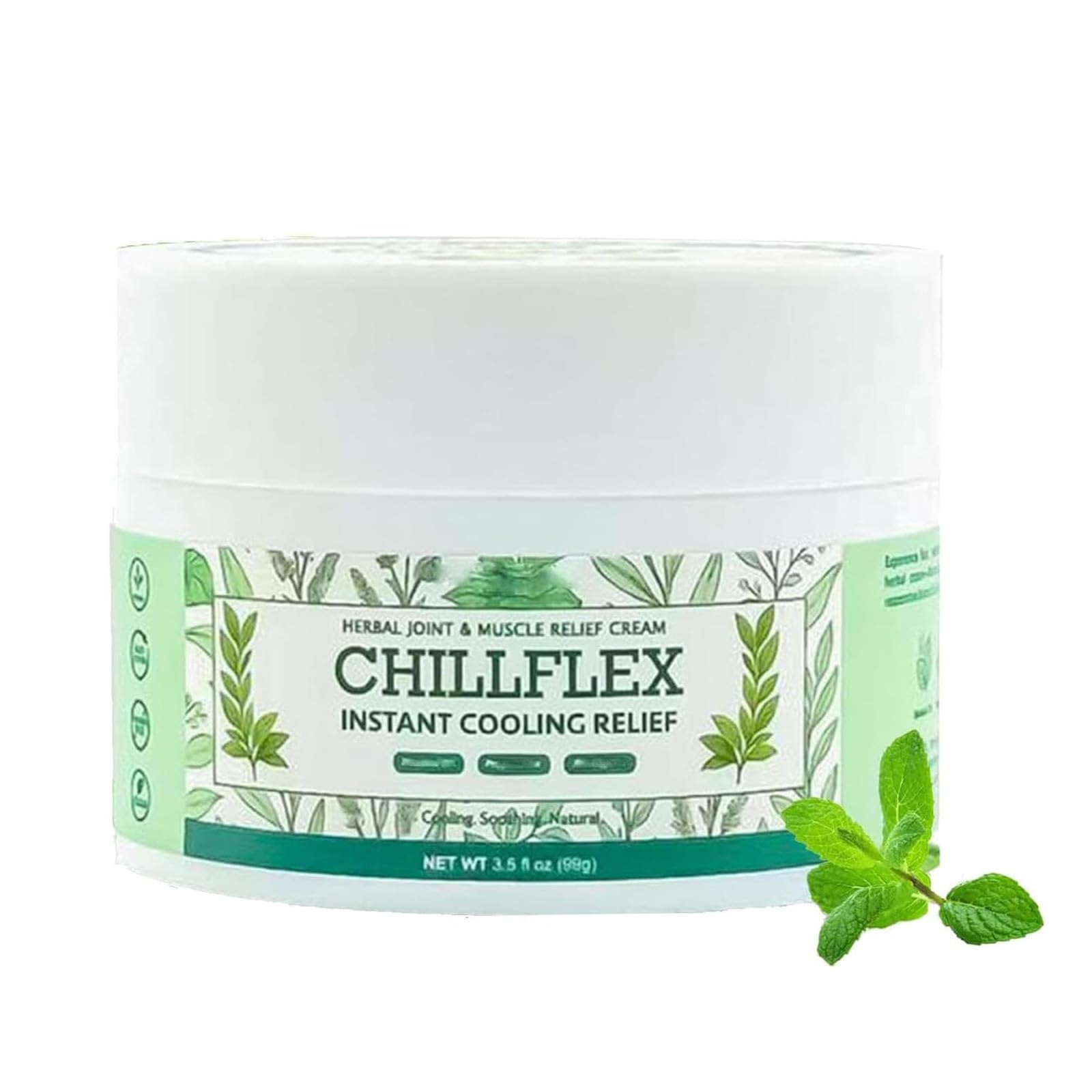 CHILLFLEX Instant Cooling Relief Cream, CHILLFLEX Cream, Soothing Cooling Gel, Natural Ingredients for Joint Care (1pcs)