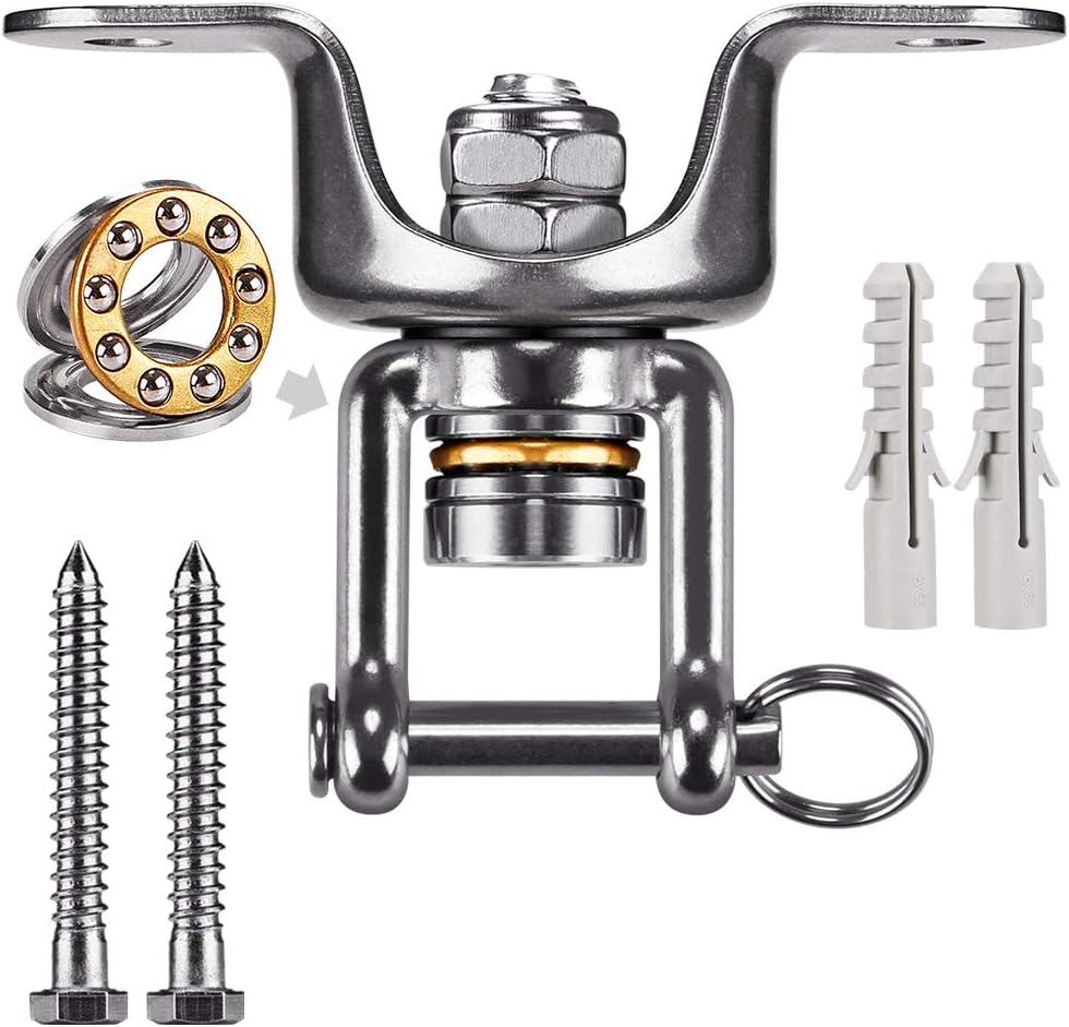 SELEWARE Stainless Steel SUS 304 Heavy Duty Bag Hanger for Punching Bags, Heavy Bag Mount, Boxing Bag Accessories, 360°Swivel Bearings Inside : Sports & Outdoors