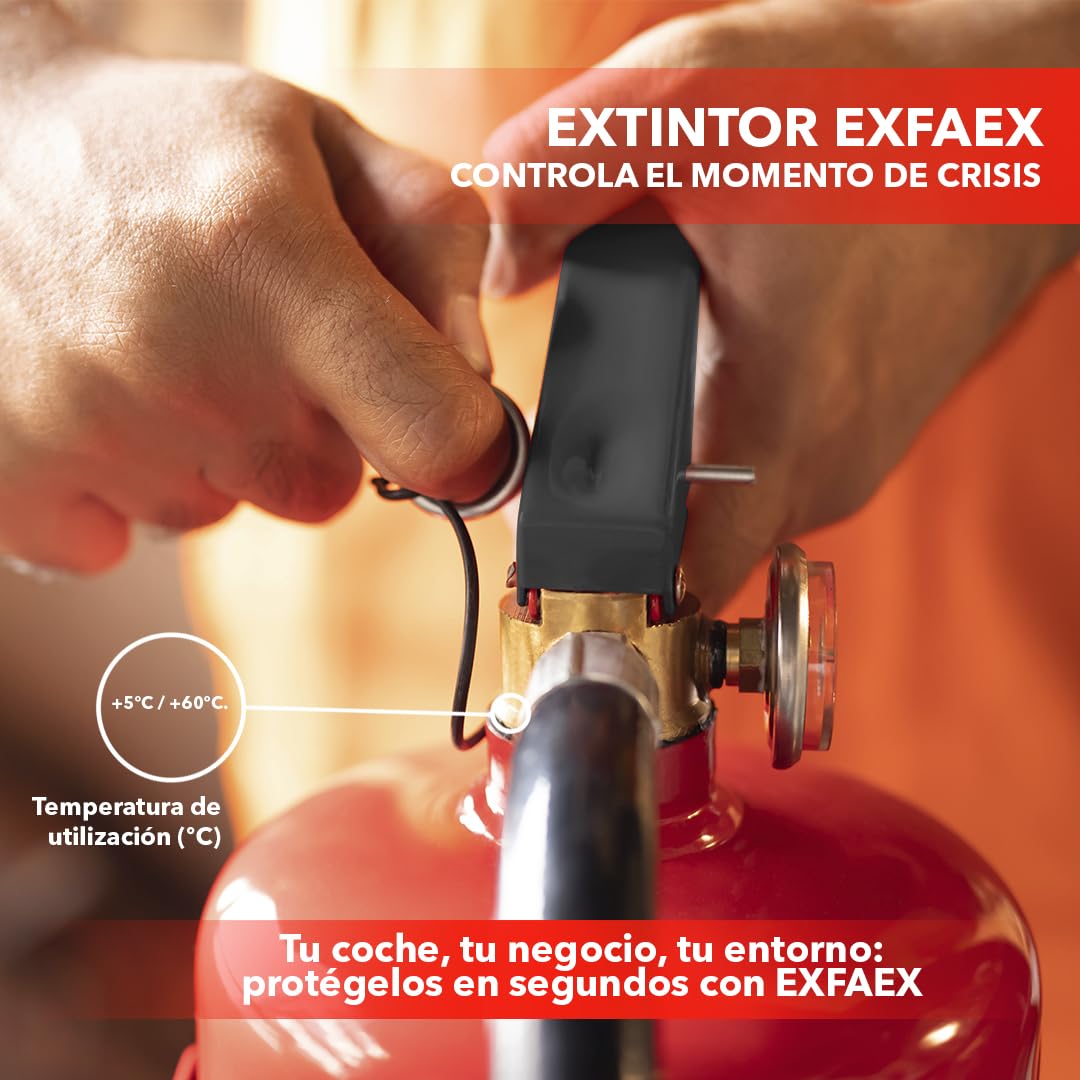 AUXI-FOC | Extintor de Incendios AQUALITHIUM Ion-Litio 6 litros| Especial Para Coches Eléctricos | Extintor Para Coche Seguro Y Eficiente con Alta Tecnología | Ideal Para Hogar Y Vehículo.
