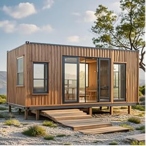 Klein containerhuis, opvouwbaar huis, prefab huis, mobiele cabine, buitenhuis, voor wonen, vakantie, kantoor, recreatie | Maatwerk 7ft 14ft 20ft 30ft 40ft