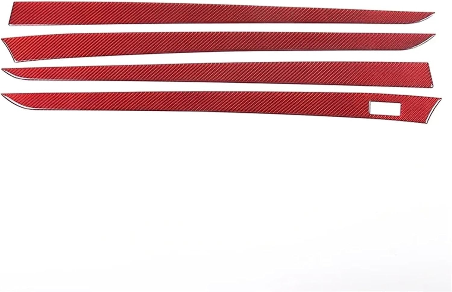 Compatible with Infiniti G25 G35 G37 2007-2013 Soft Carbon Fiber Car Inside Door Panel Cover Trim Sticker Car Accessories(White)