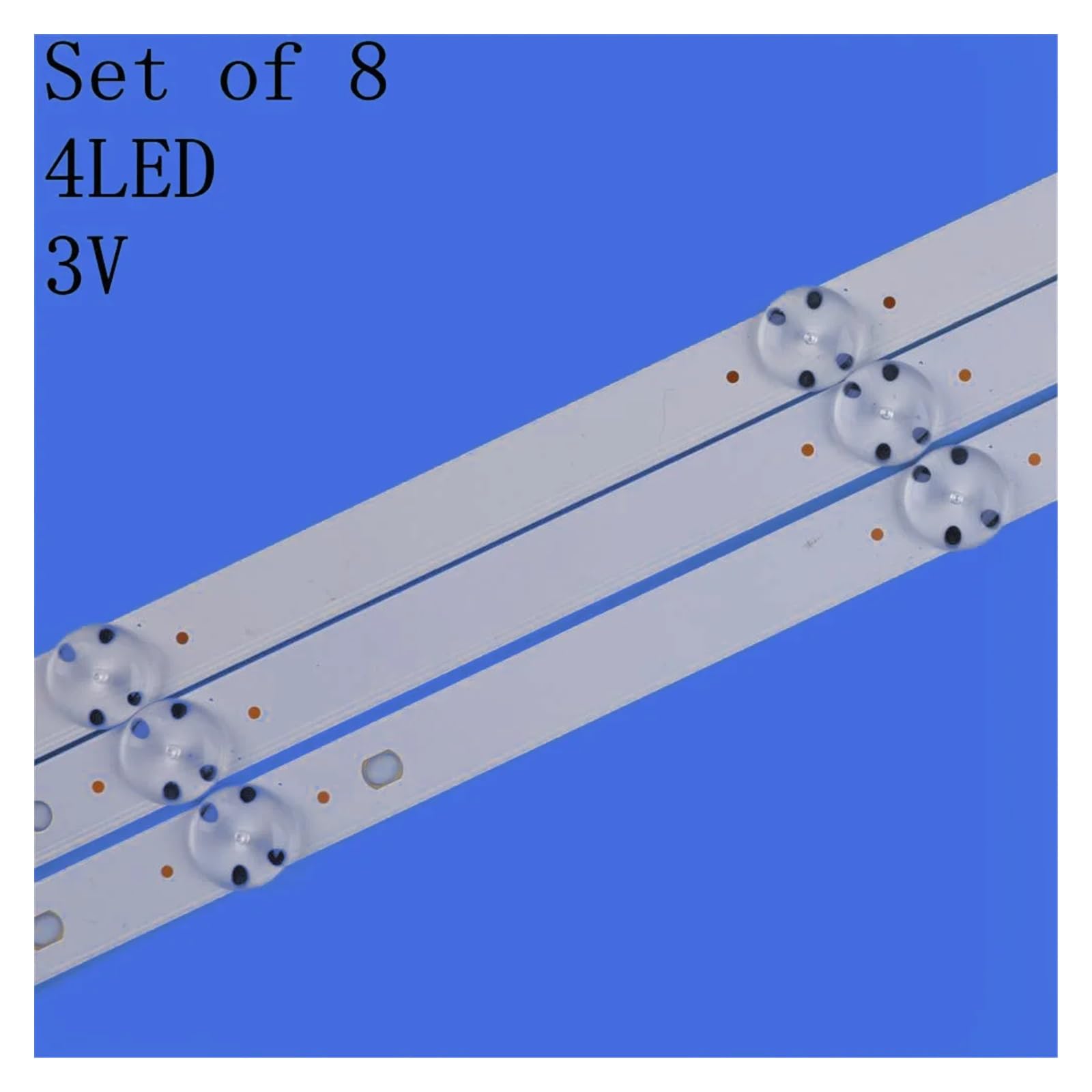 Striscia LED Retroilluminazione Per LG 49LH510V 49LH570V 49LJ510M – Set 8 Pezzi Da 995mm, 8 LED Per Striscia - 4