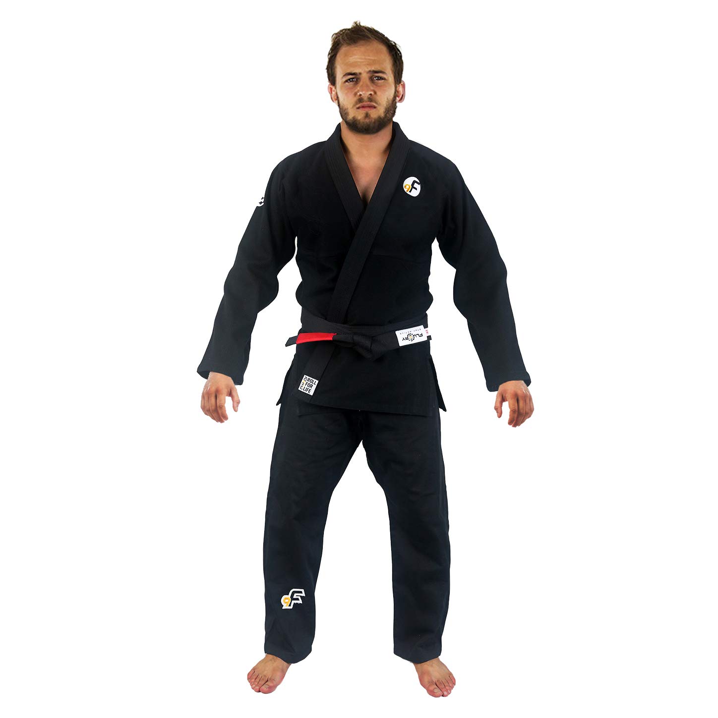 FLUORYBrazilian Jiu Jitsu Gi BJJ Gi for Men & Women Grappling gi Uniform Kimonos Ultra Light, Preshrunk. M1 BJJF07HEI
