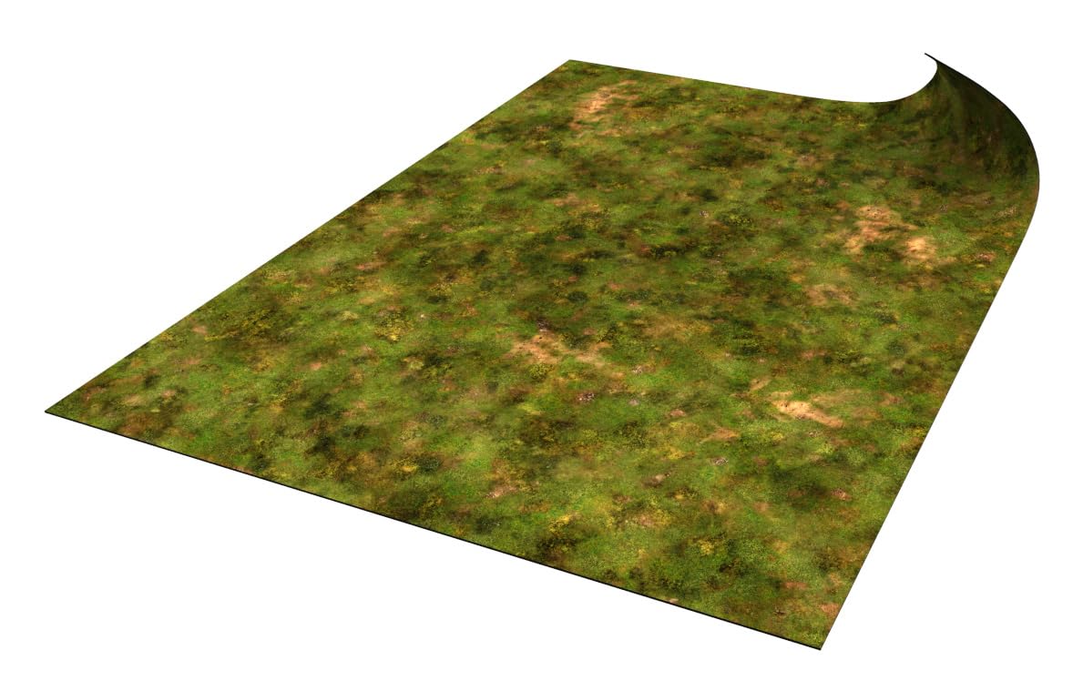 Alfombrilla para Wargaming Compatible con Age of Sigmar Spearhead – 112 x 76 cm – pastizales