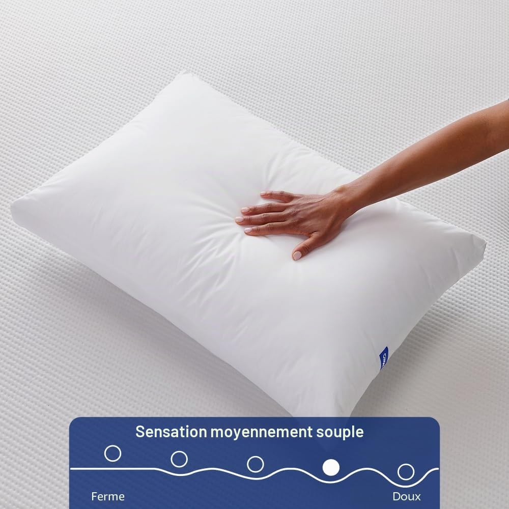 Casper Lot de 2 oreillers Essentiels Standard pour Dormir, Blanc