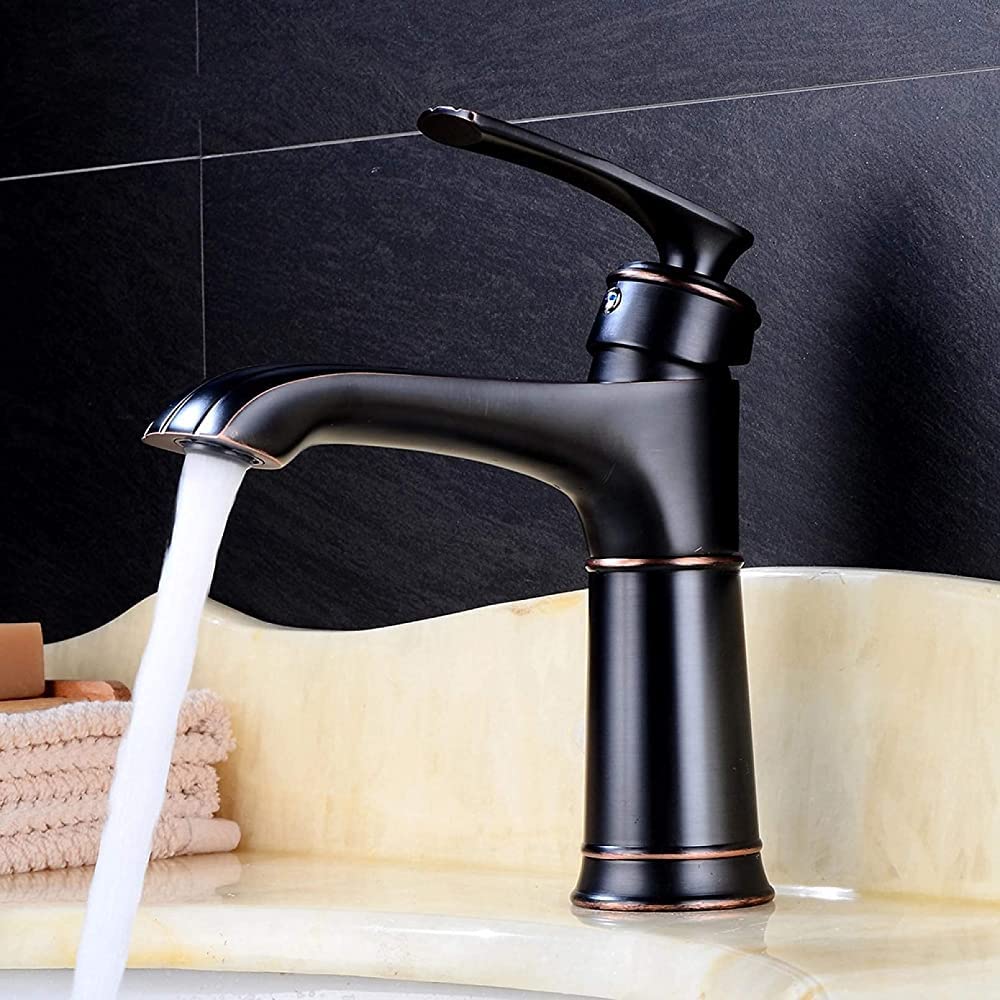 Robinet de salle de bain mitigeur lavabo mitigeur de vanité eau chaude froide pont monté
