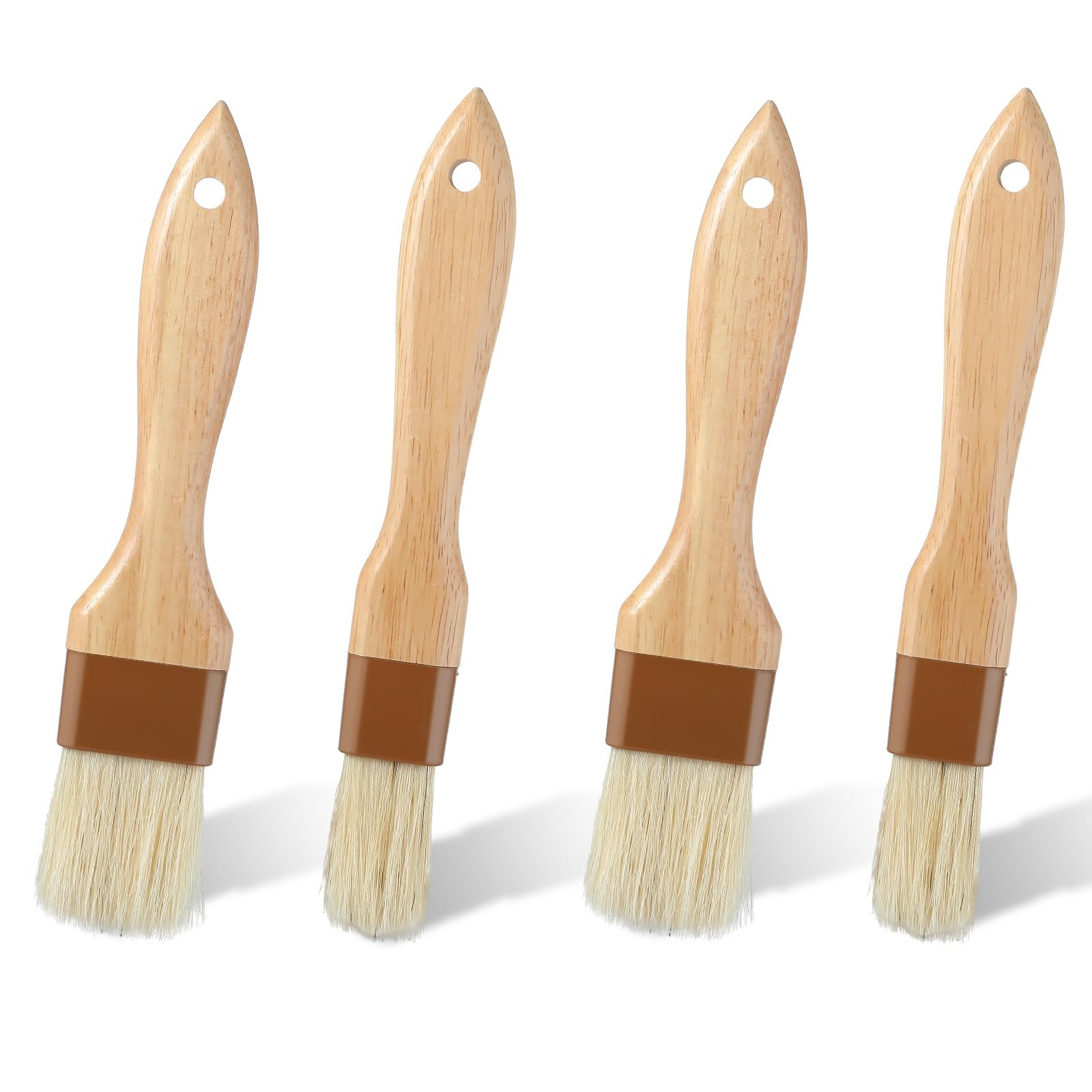 4 Pcs Oil Brush for Kitchen, Oil Brush for Cooking, Pastry Brushes for Baking, Cooking Brush for Grilling and Frying, Food Brush for Applying Butter and Marinades