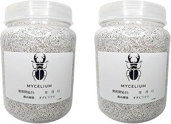 Amazon | 【2個セット】MYCELIUM 菌糸ビン800cc オオヒラタケ菌 Amazon | 【2個セット】MYCELIUM 菌糸ビン800cc オオヒラタケ菌
