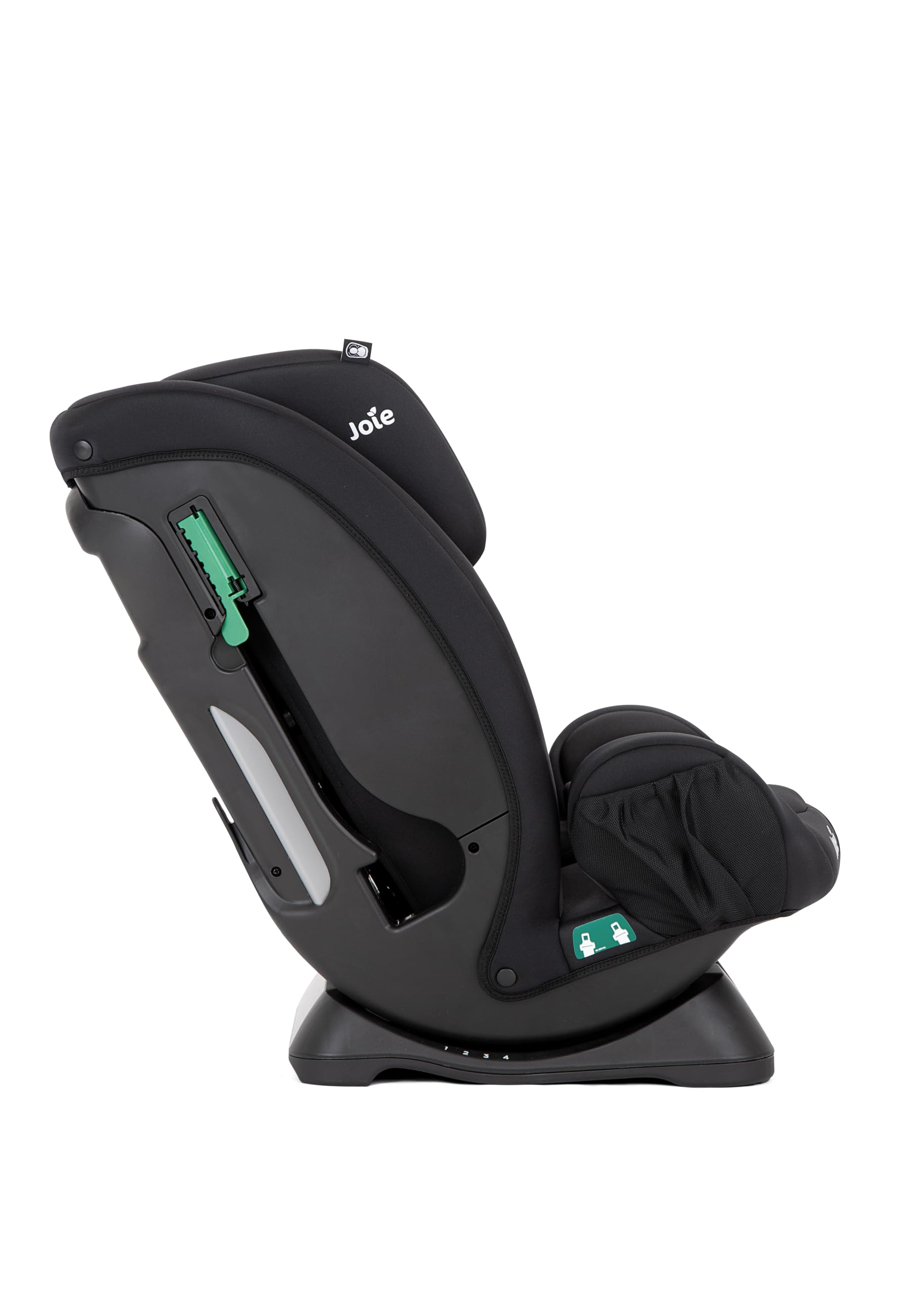 Joie fortifi™ R129 seggiolino auto i-Size, nel senso di marcia, 4 posizioni di reclinazione, installazione con cintura semplice, poggiatesta GrowTogether™ – da 15 mesi a 12 anni (76–145 cm), Shale