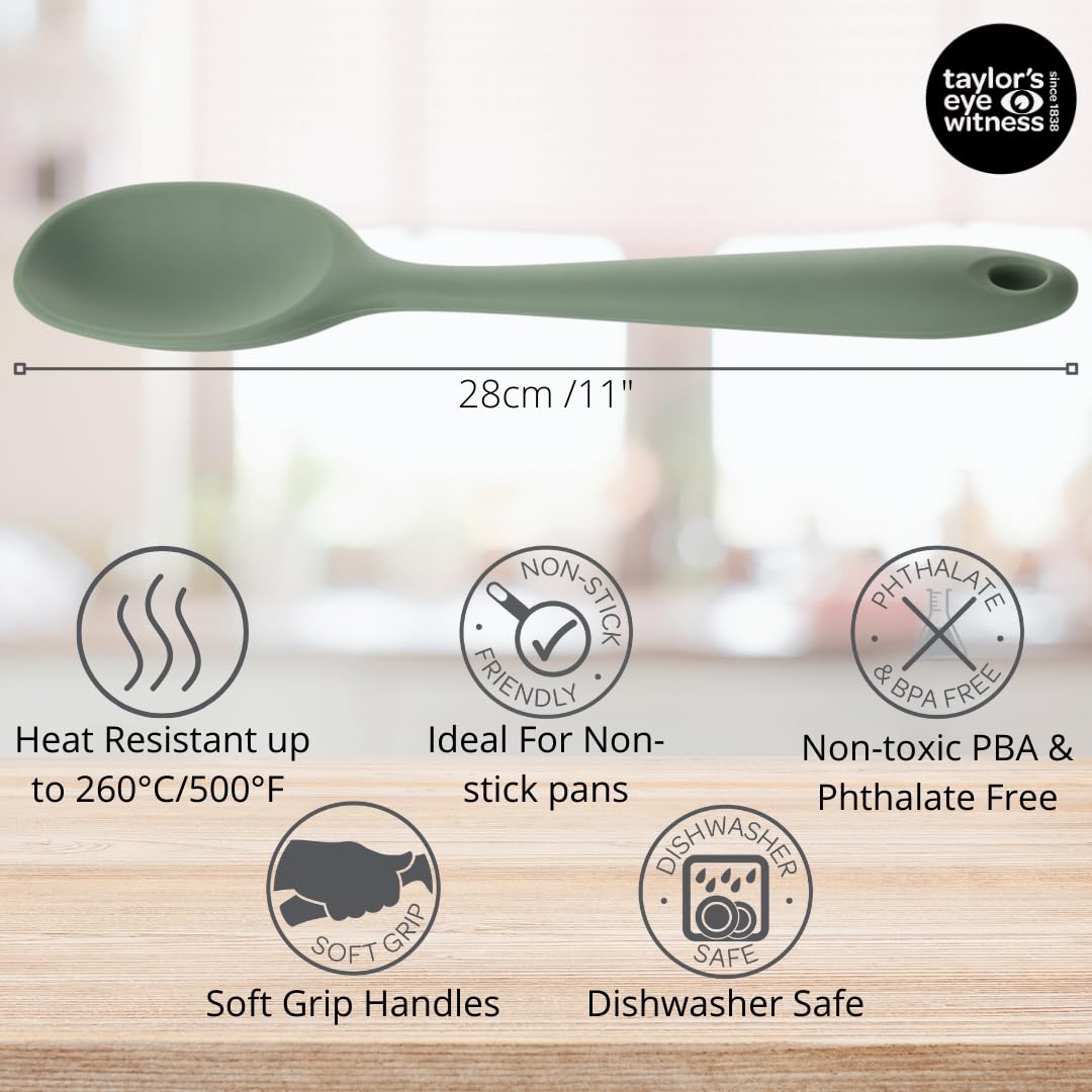 Taylors Eye Witness Large Silicone Sage Stirring Spoon - Image 3
