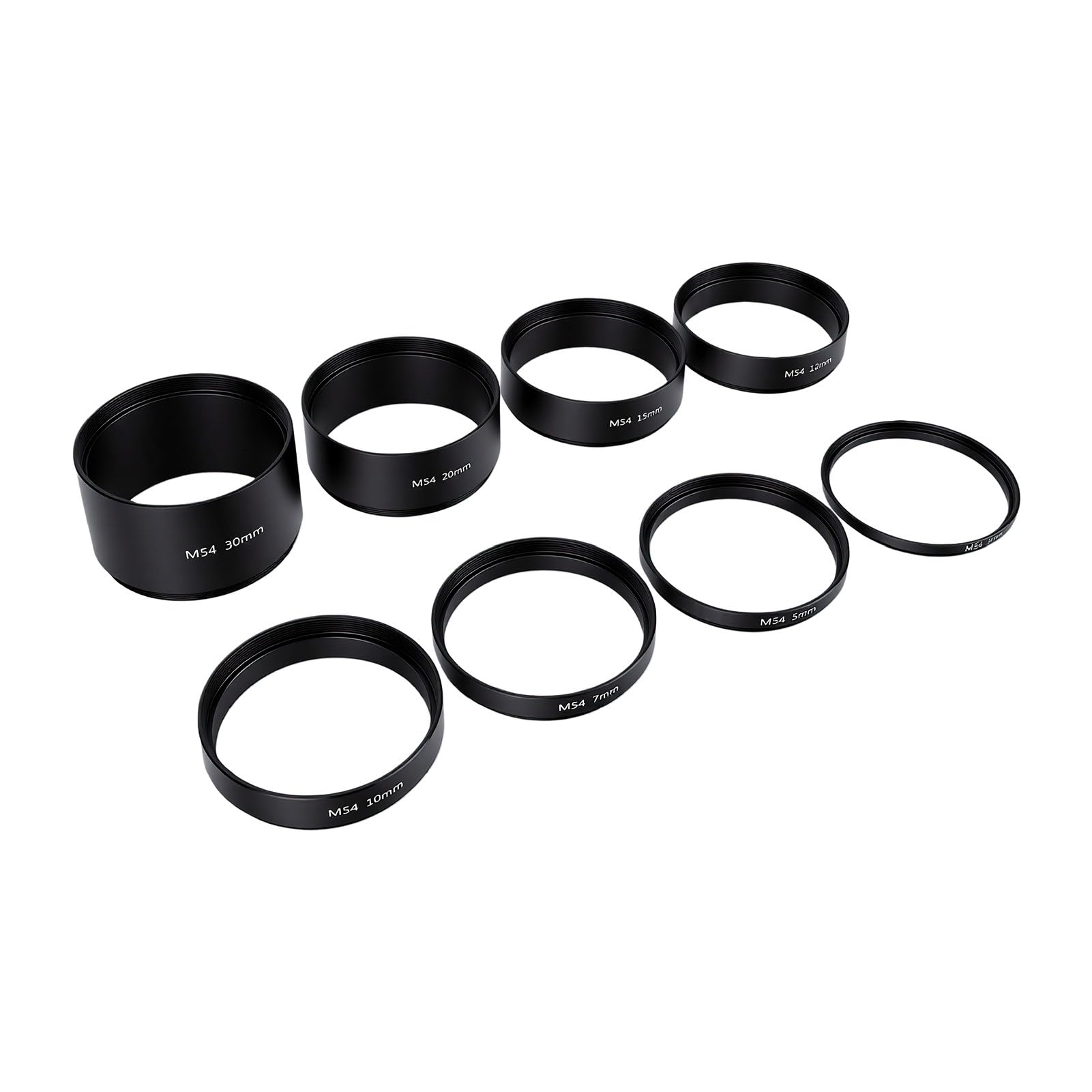 PUSOKEI M54x0.75 Tubo di estensione Set 3-30mm, Anelli distanziatori