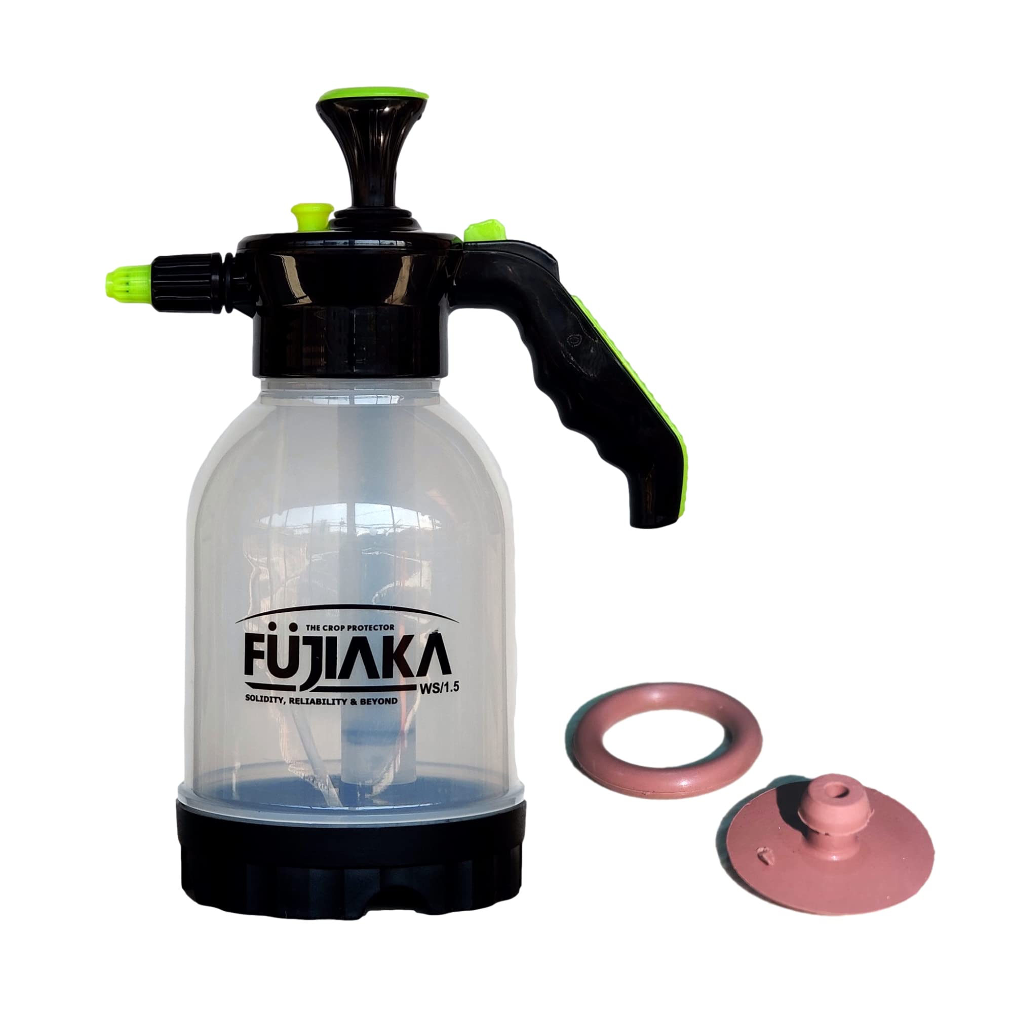 FUJIAKA WS/1.5 with Viton Washer, Handheld Garden Sprayer Manual Pressure Pump for Plant Spraying, Gardening and Household Cleaning or Sanitising, 1.5 litres, Transparent (Pack of 1) (B0BPTFS8NW) Amazon Price History, Amazon Price Tracker