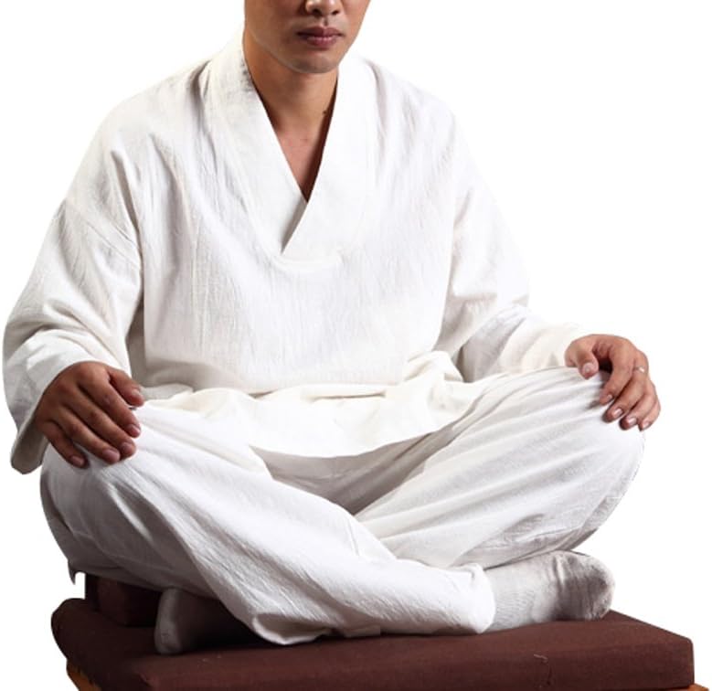 ZanYing Buddhist Meditation Sets V-neck Men Casual Yoga Sets