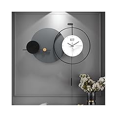 Large Modern Wall Clock for Living Room,Decorative Silent Battery Operated Wall Clock with Pendulum photo Large Modern Wall Clock for Living Room,Decorative Silent Battery Operated Wall Clock with Pendulum