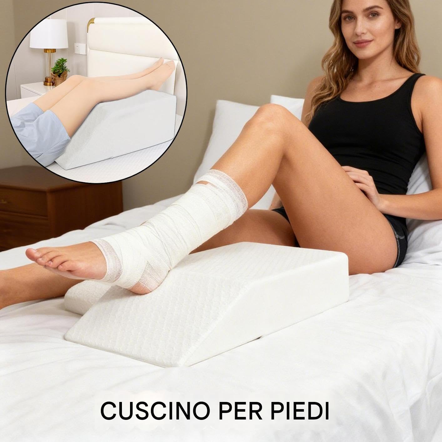 Cuscini Per Sollevamento Delle Gambe Ergonomico Per Il Supporto Dei Piedi