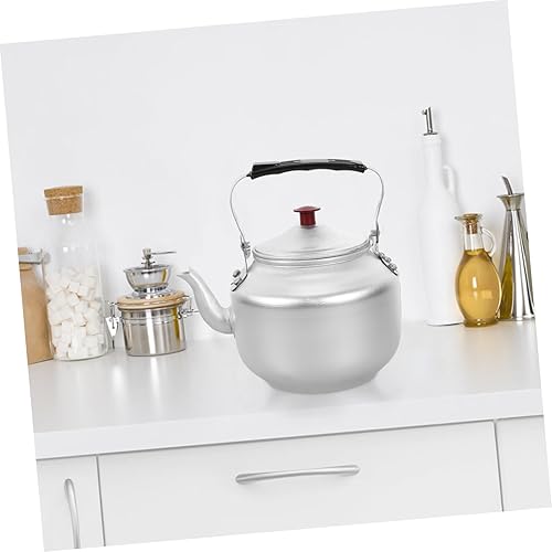 Miniatura 3 de Luxshiny Casa Hervidor Estilo Retro Tetera Filtro de Aleación de Aluminio Estufa Seguro Uso Diario Hervidor de Agua Aleatorio