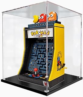 Acrylic Display Case Compatible with Lego 10323 pac-Man Arcade Game Console Building Block Model Clear Dust Box Cover Collectibles Protective Case -Models are not Included (3mm)