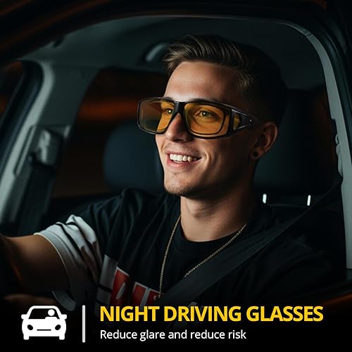 Miniatura 3 de IGnaef Lentes de conducción de noche para hombres y mujeres, reducen el deslumbramiento y polarizados HD IF0312