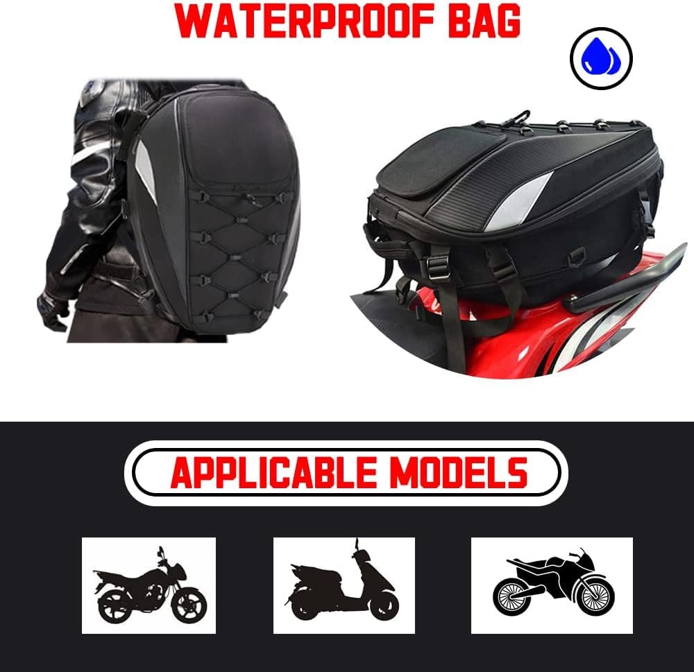 JFG RACING Zijtas voor motorfiets, zadeltas, zijkoffer, motorfiets, grote inhoud met 36 - 58 l, koolstofvezel, hoes, met regenbescherming, multifunctioneel, 2 stuks JFG RACING Zijtas voor motorfiets, zadeltas, zijkoffer, motorfiets, grote inhoud met 36 - 58 l, koolstofvezel, hoes, met regenbescherming, multifunctioneel, 2 stuks