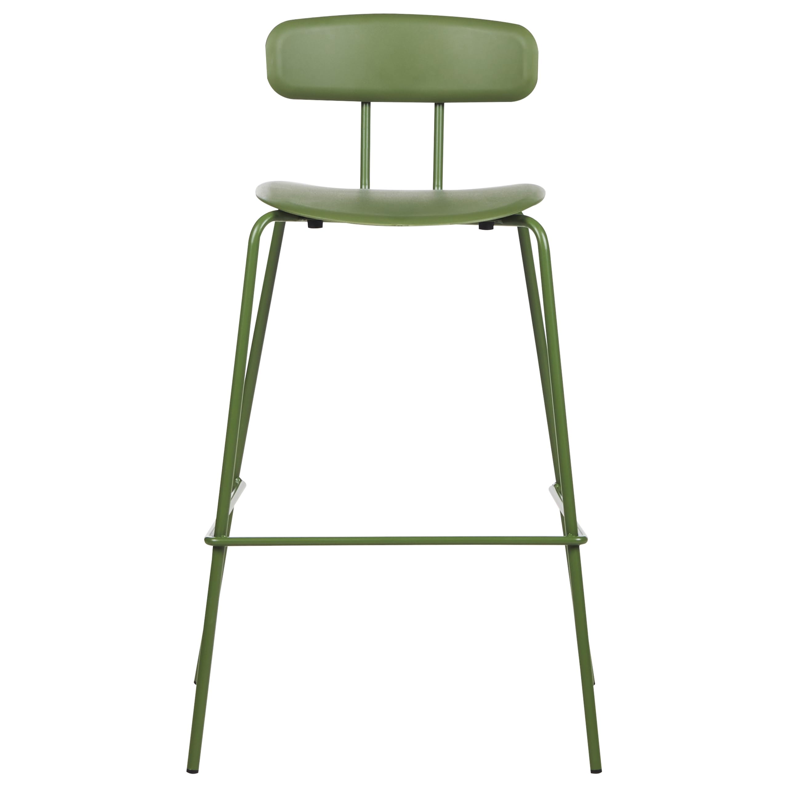 Beliani Set Di 2 Sgabelli Da Bar In Policarbonato Bianco - Design Moderno, Altezza 99cm, Seduta 36x40cm, Fino A 150kg - Da Montare