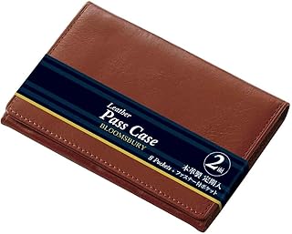 レイメイ藤井 単パスケース 革製 ファスナーポケット付 ブラウン NP8003C 11×8×2cm