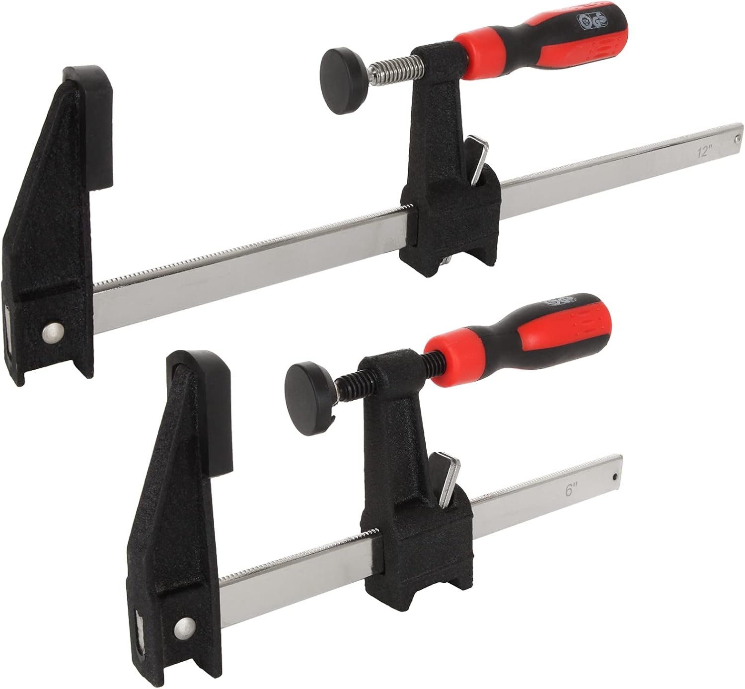 LISHINE 6 Inch & 12 Inch Steel Bar Clamp, 2Pcs Bar Clamps for