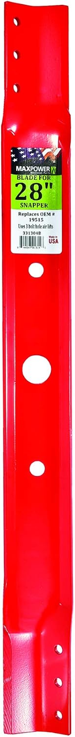 Maxpower 331304B Blade for 28" Cut Snapper Replaces 19515/7019515