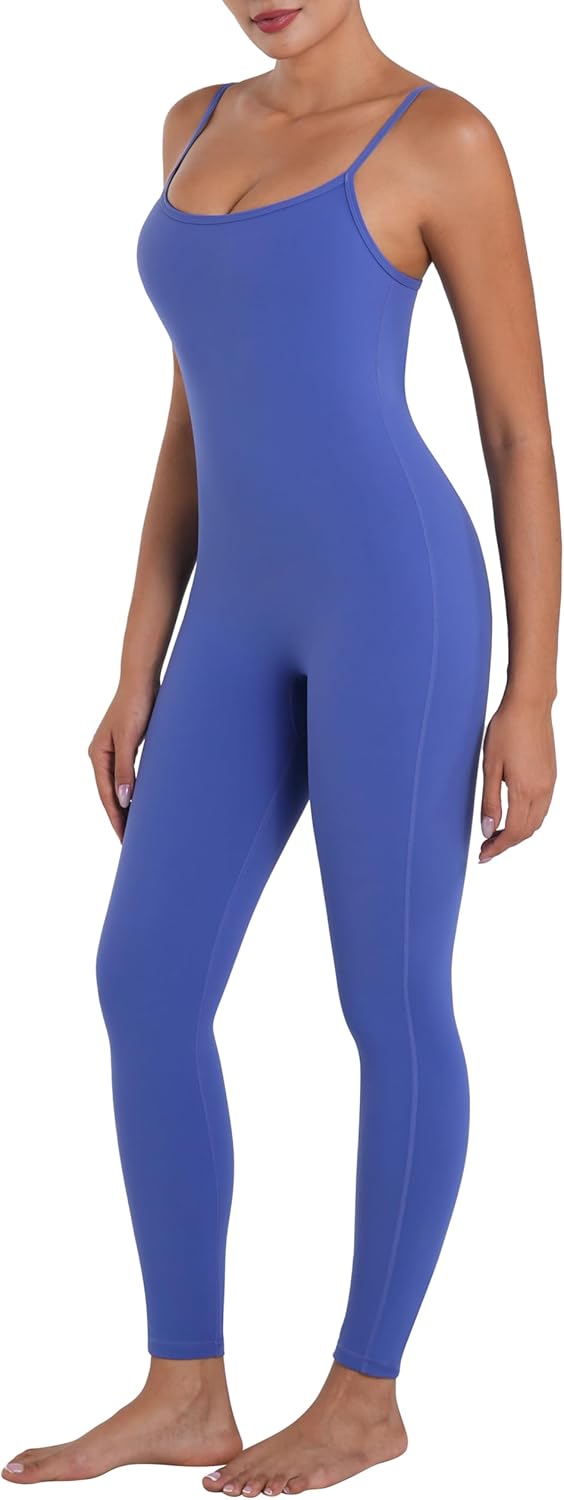 Sunzel Women's Workout Jumpsuit: Adjustable Spaghetti Strap Bodysuit
