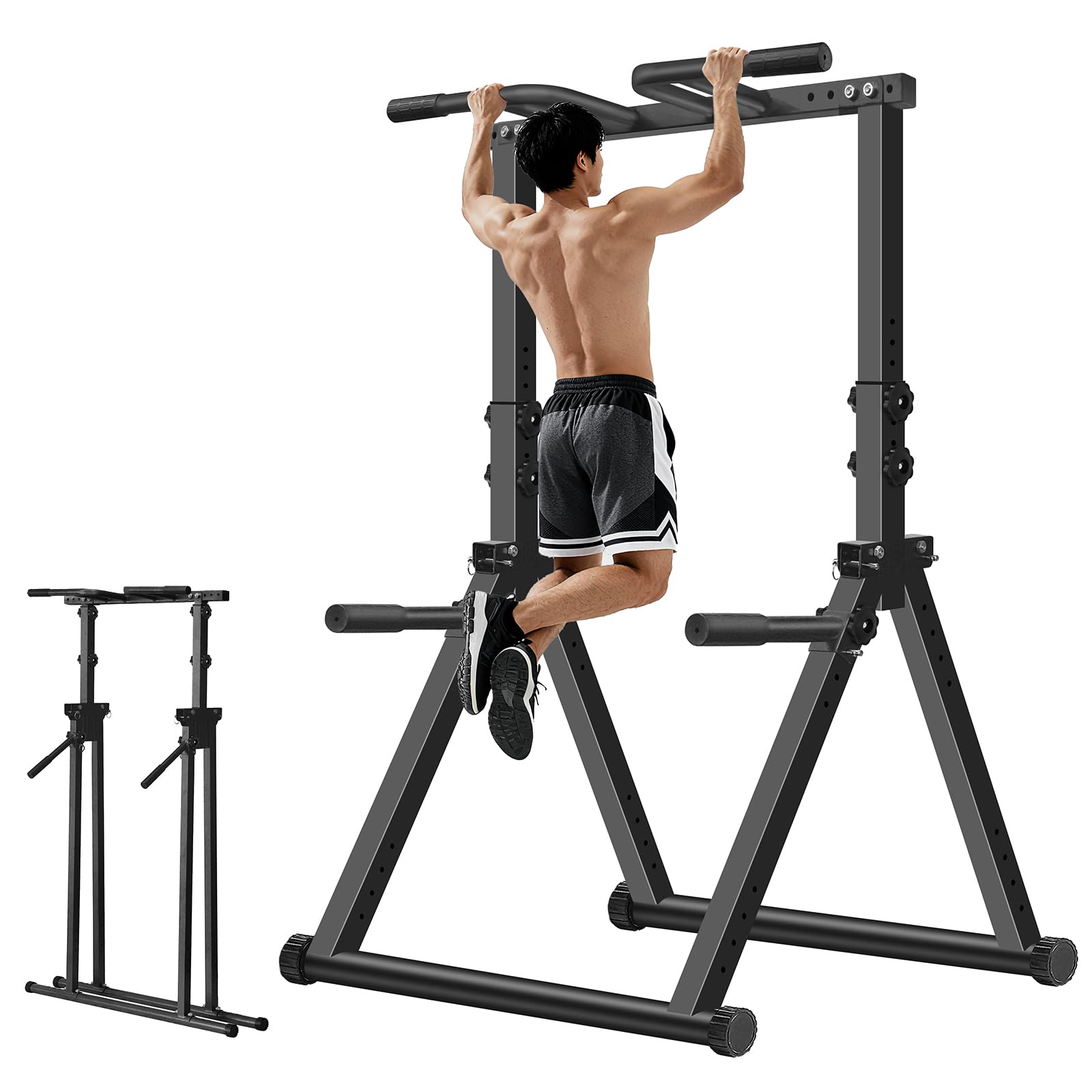Amazon | MOJEER ぶら下がり健康器 懸垂マシン 折りたたみ式 三角形の