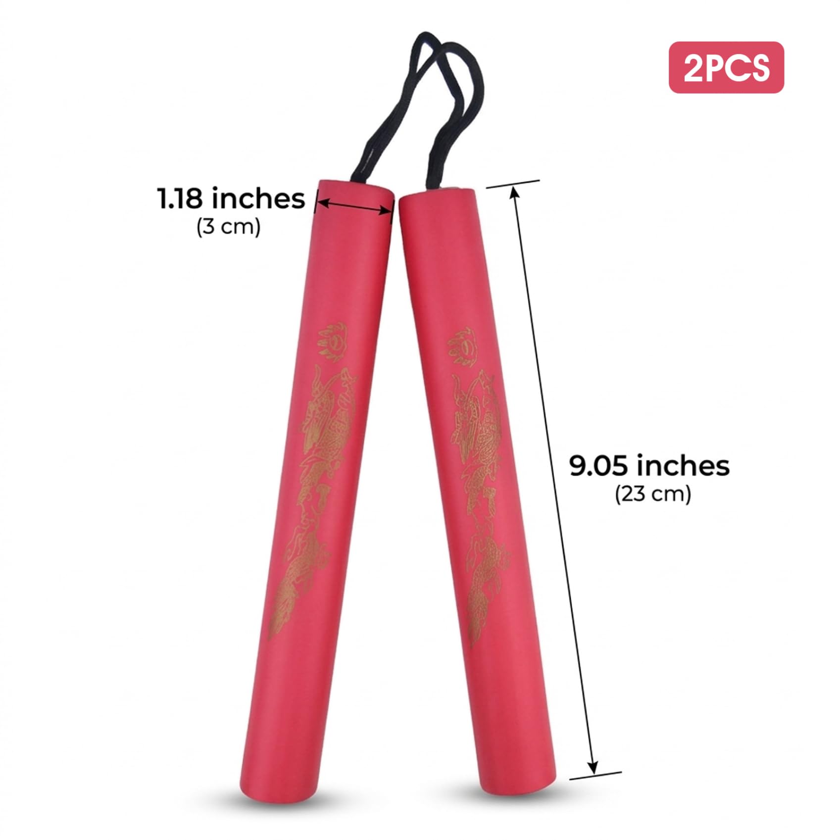 Nunchucks pour Enfants, 2 pièces, Nunchucks en Mousse Souple pour débutants, Nunchicks d'entraînement légers et sûrs avec Rembourrage, Bleu