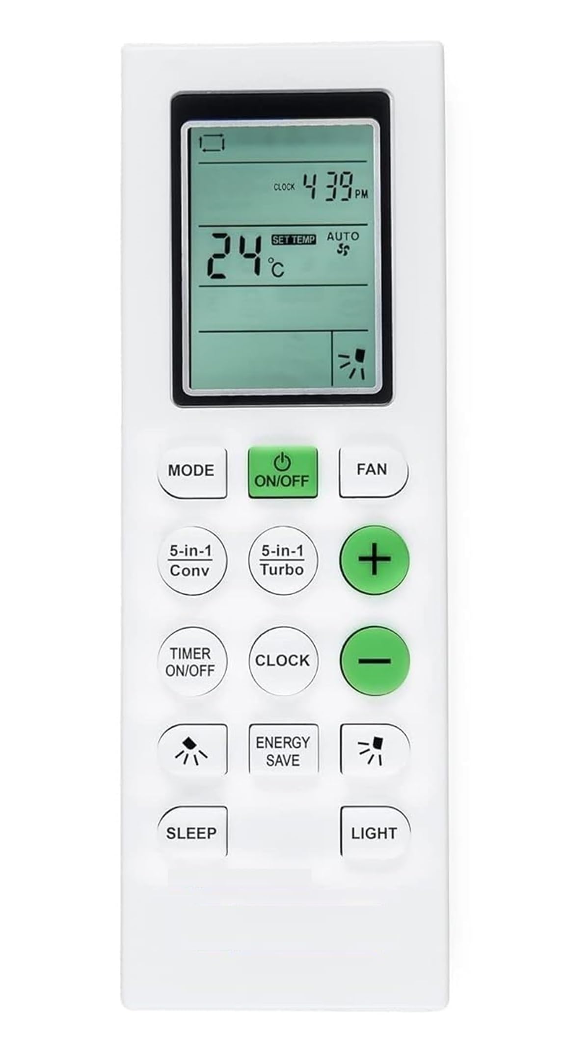 AYAME 2 Years Warranty Compatible for Bluestar Split AC Remote 1 Ton (3 Star-Inverter) 5 in 1 Convertible (IC312MNU) 2023 Model-image-5