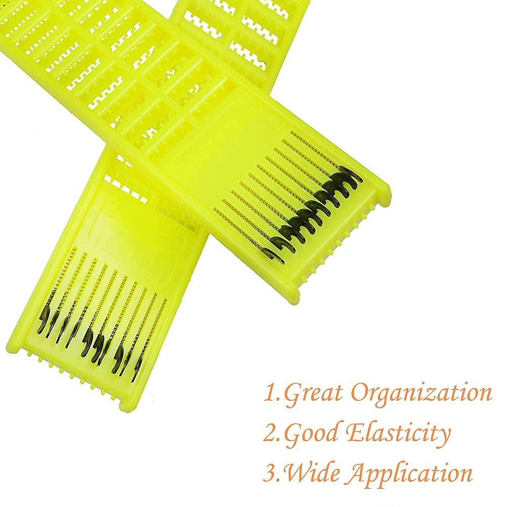 Hosuho 4PCS Double Side Fishing Rig Tackle Storage Board Fishing Line Hook Holder Equipment Spring Hanging Sub-line Board Tangle-Free Fishing Tackle Accessories - Image 4