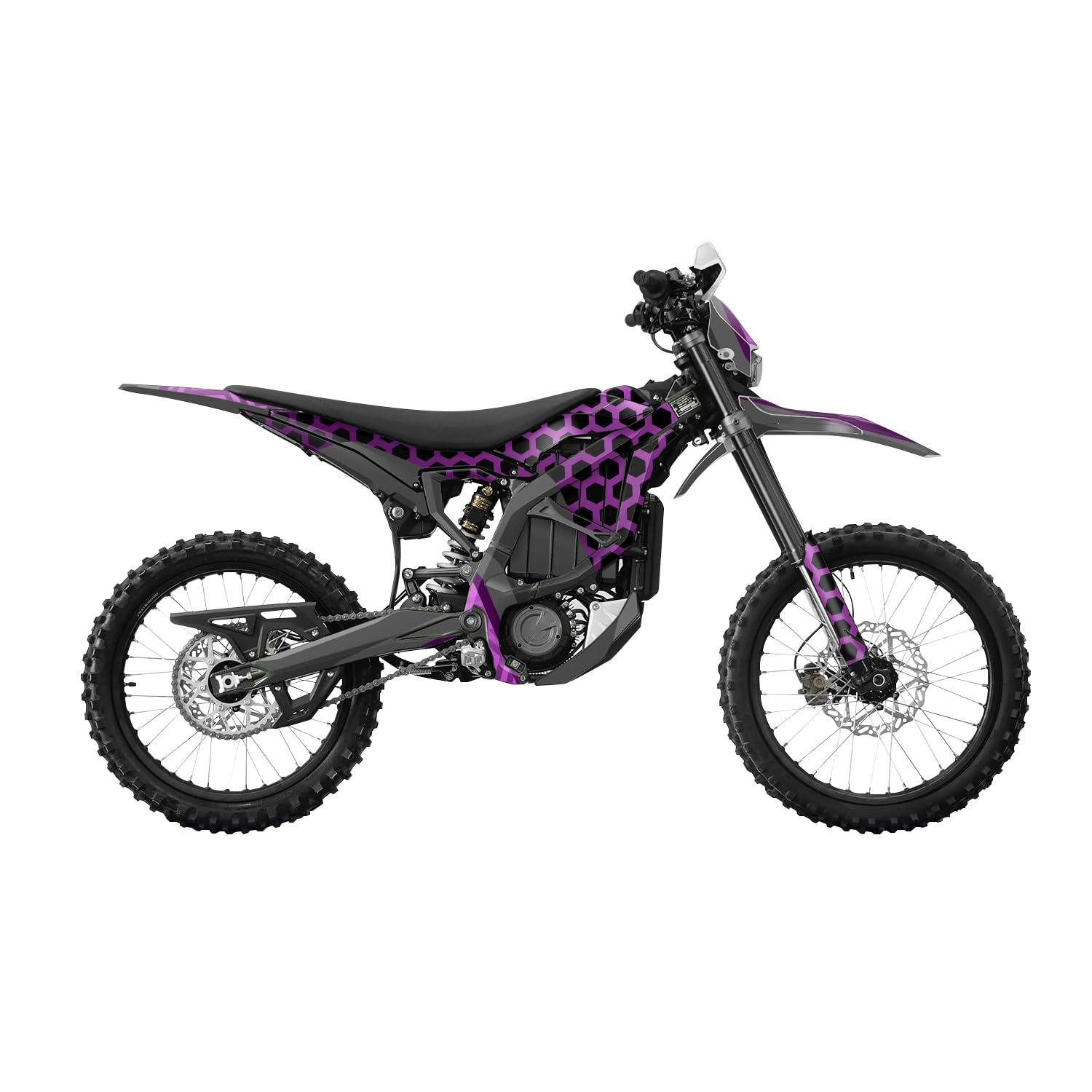 Surron Ultra Bee Graphics Kit Wrap - Hex Magenta - Sur-Ron Skin - Premium 3M Vinyl Protective Wrap Decal Cover - Easy to Apply | Crafted in The USA by MightySkins