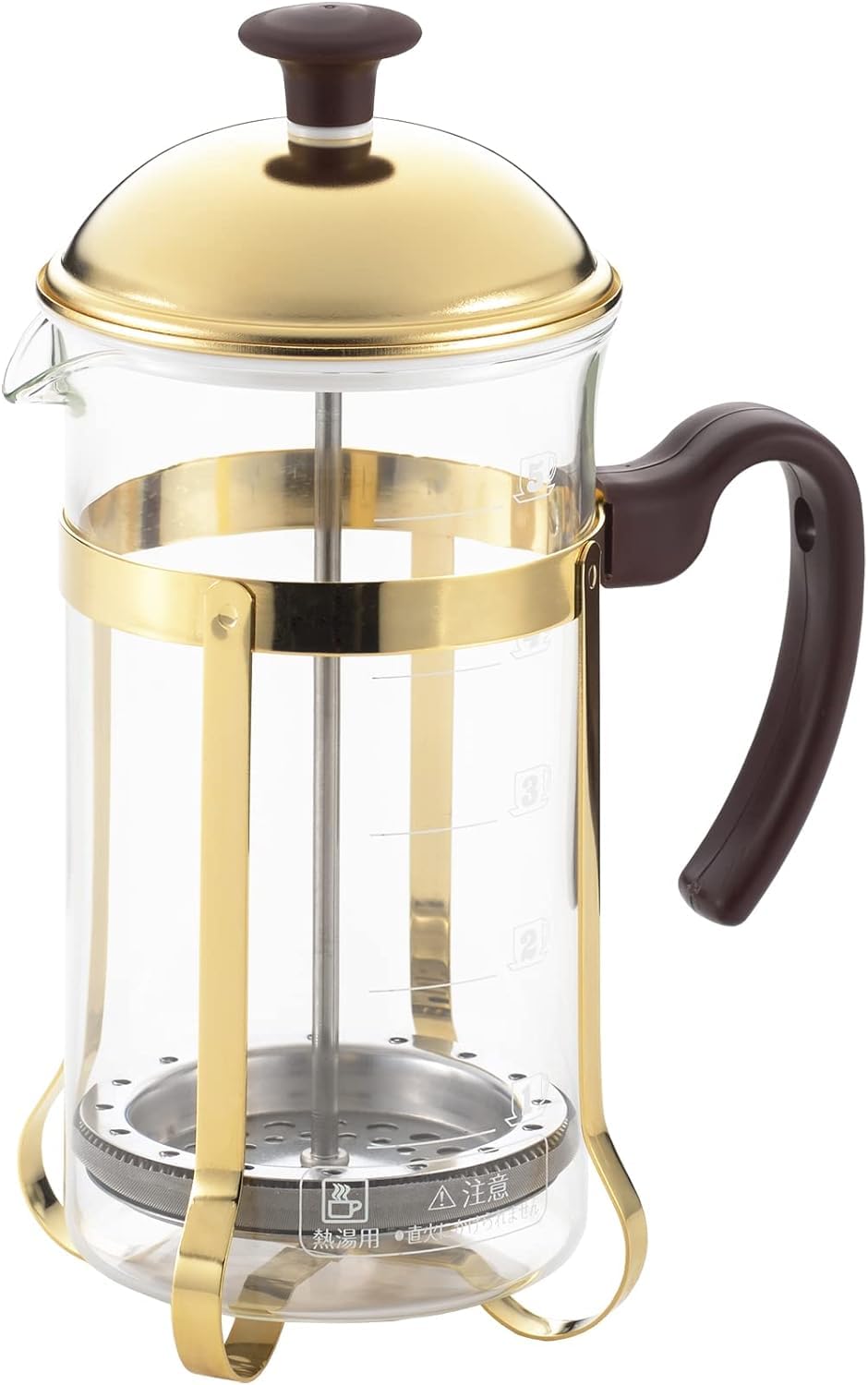 ?????????????(Castle Enterprise) Yoshikawa SJ3306 Coffee Press & Tea Server, Capacity: 1.6 gal (0.75 L), Mocha Brown, Gift Wrapping Specifications