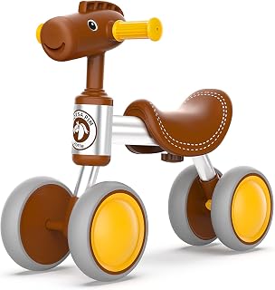 Baby Balance Bike for 1-2 Year Old Boy Girl, Balance Bike for 12-24 Months 4 Wheels Toddler Balance Bike, Baby Bike 1+ Years Toy First Birthday Gifts