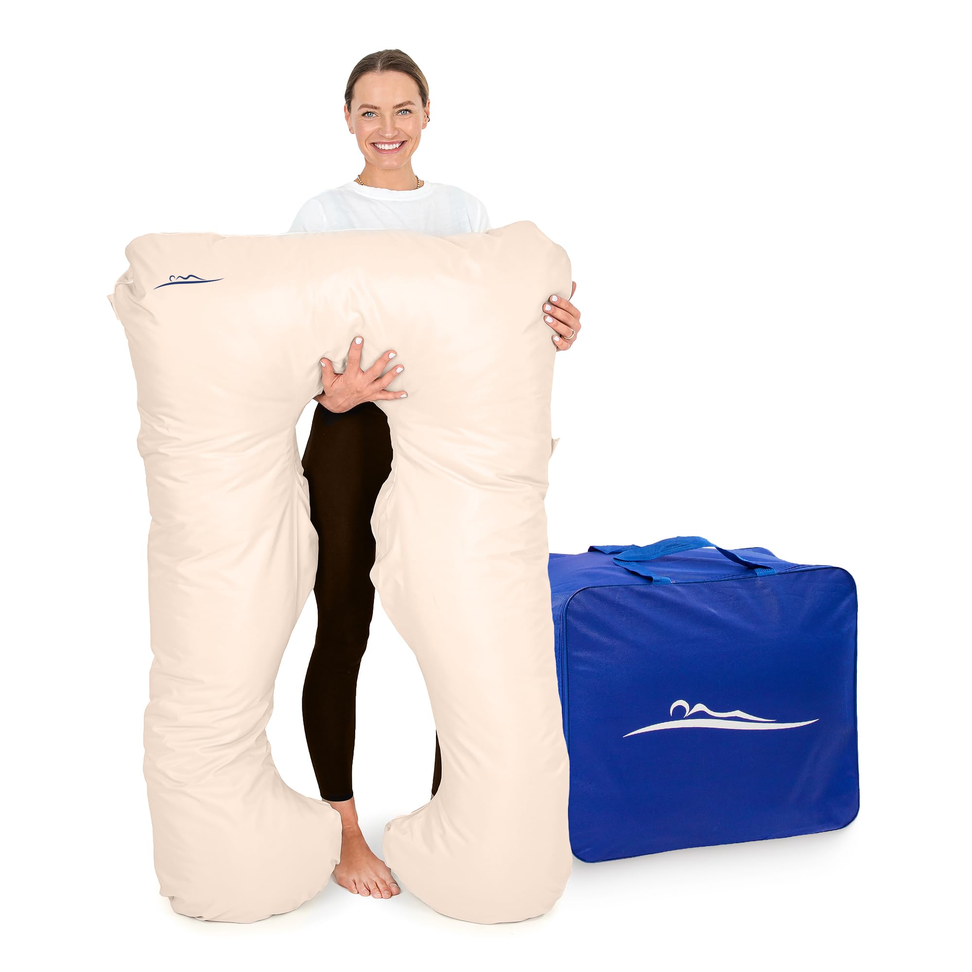Almohada Ortopédica Premium Confort MAKOSAS ORIGINAL - Almohada Ortopédica Suave | Almohada Corporal | Almohada para Dormir de Lado - Para un mejor descanso y alivio del dolor de espalda, 100 x 150 cm