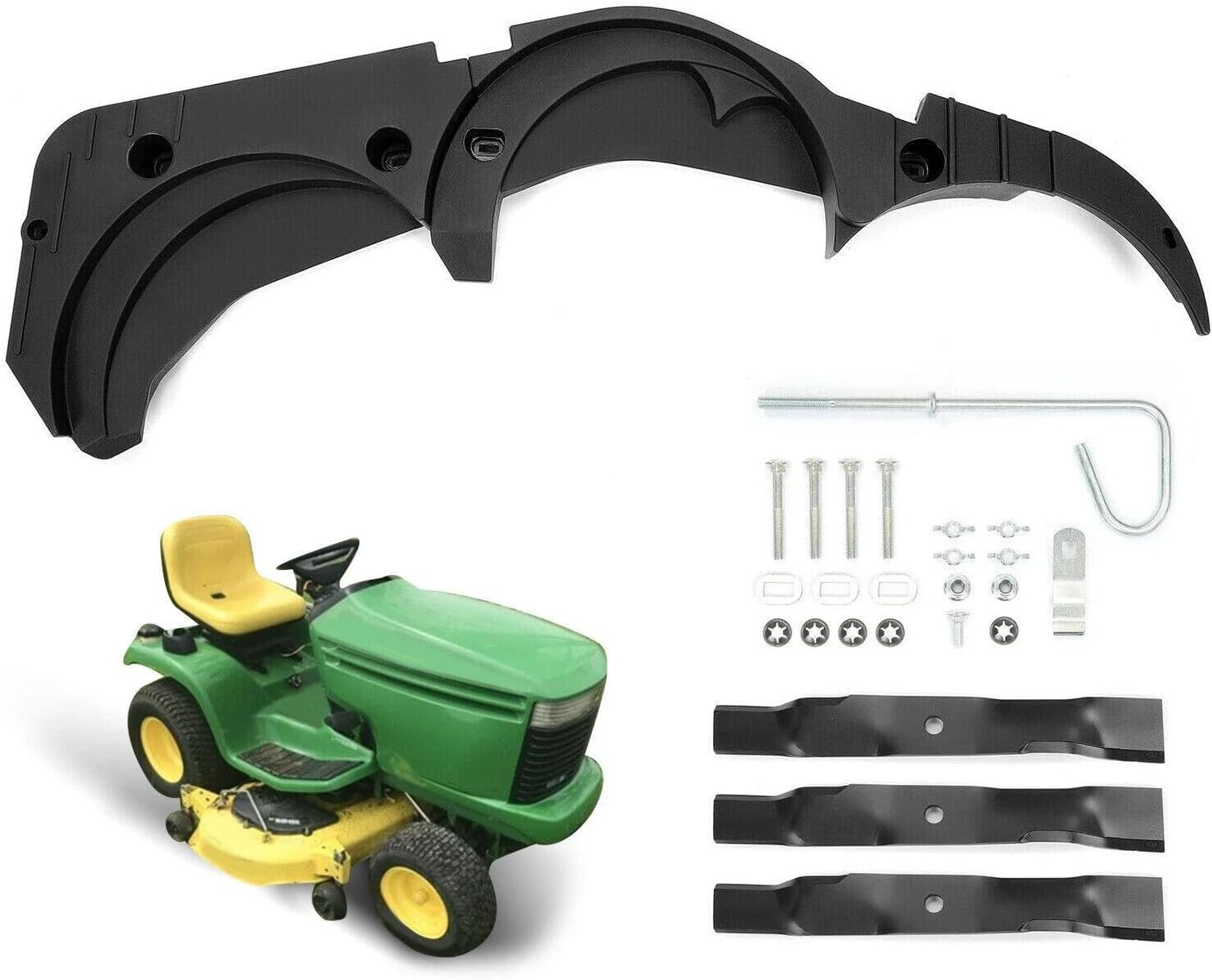 Mulching Kit with Blades for John Deere 54C, 54X, 54D 54" Lawn Mower, Replacement Attachment #BM20827