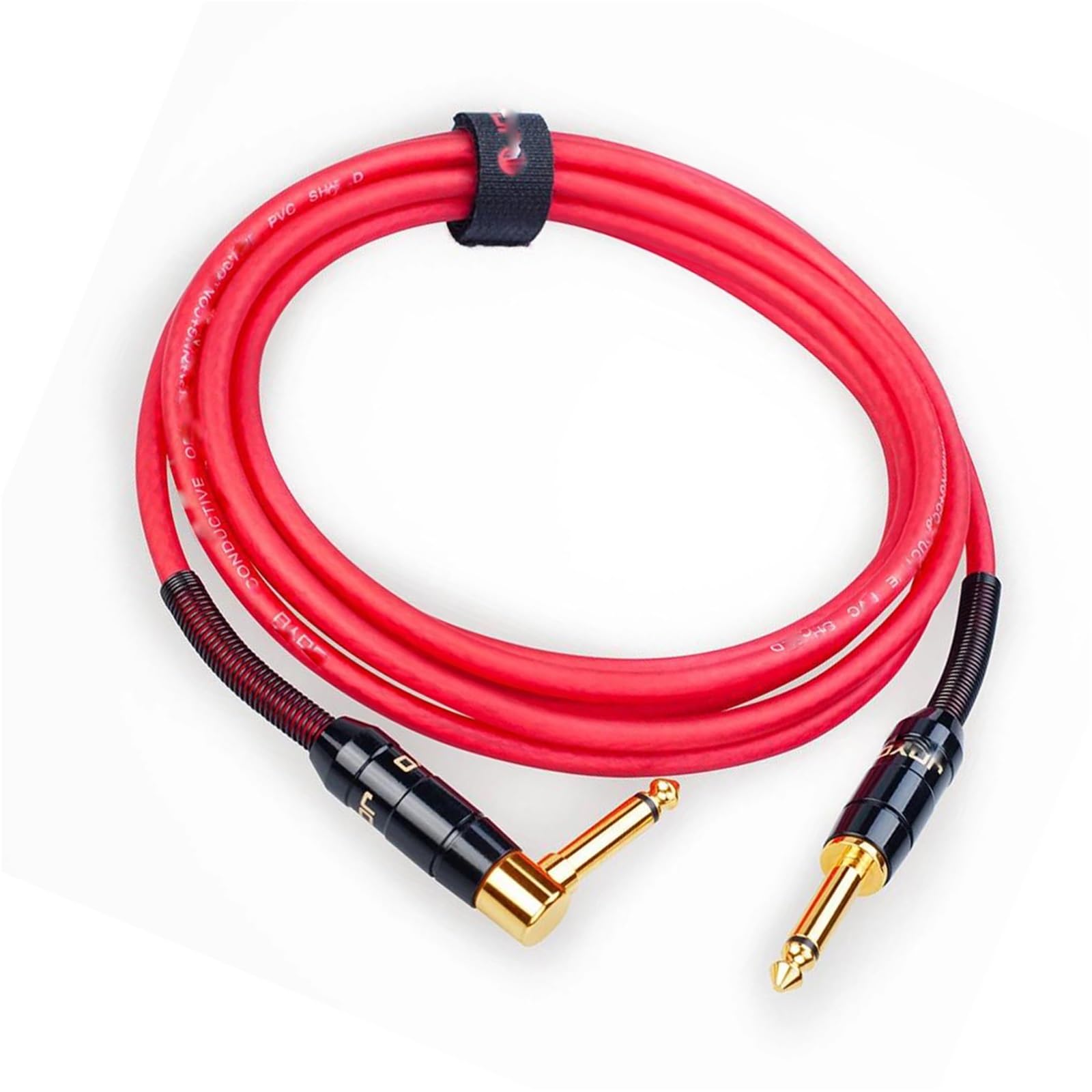 Kable Audio Gitary Kabel Do Gitary Z PVC Czysta Miedź Półprzezroczysty Czerwony