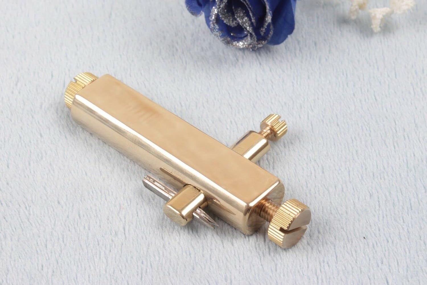 2pcs violin making Tools Violin Purfling Knife Brass Knife Clear Slot wood