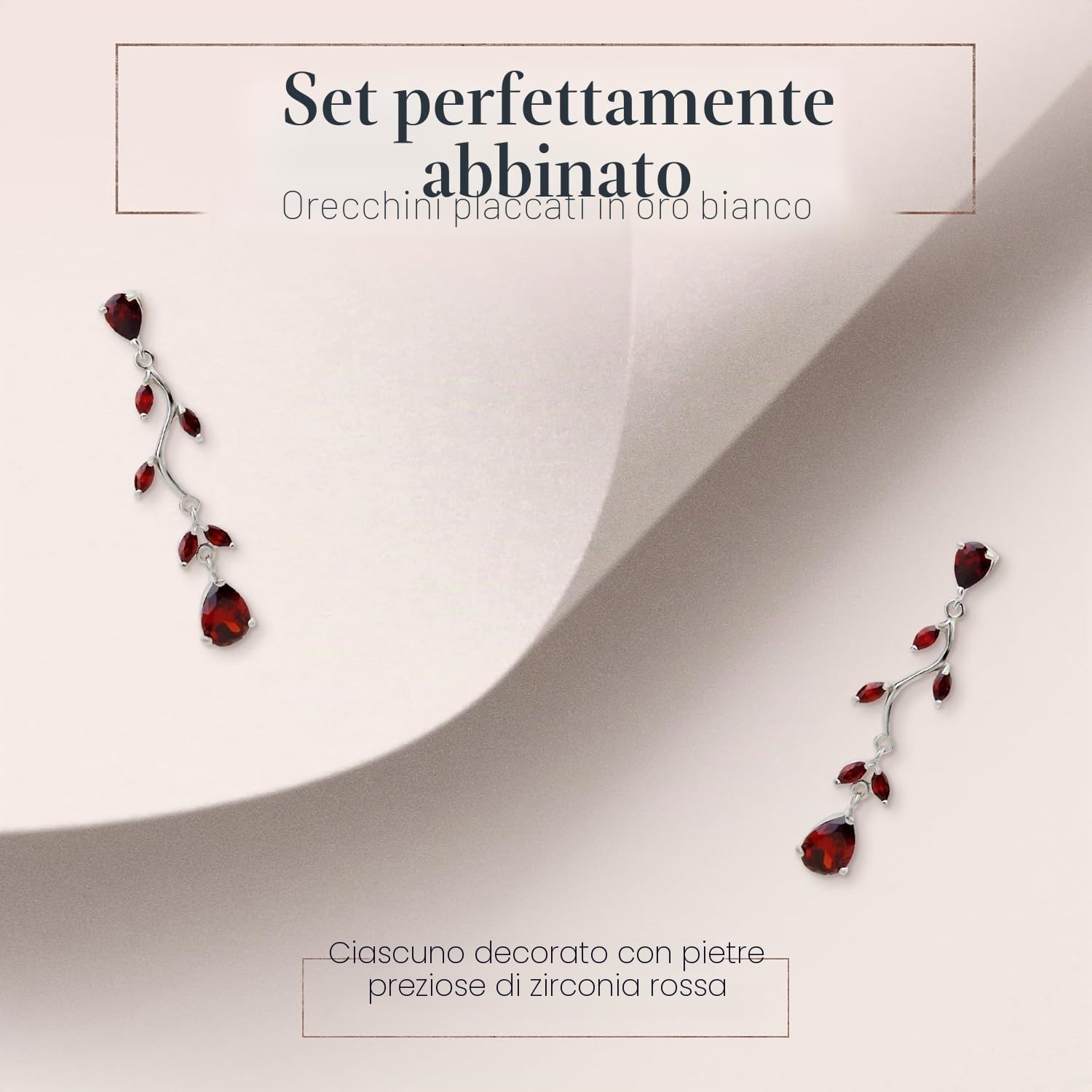 Crystalline Azuria Parures Lacrime per Donne Nozze Sposa Gioielleria Parure Con Collana e Orecchino Zirconia Damigella D'onore Gioielleria