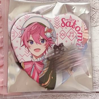 さとみくん　ハナミライ　缶バッジ すとぷり さとみ君 ハナミライ ハート型 缶バッチ 80個 すとぷり さとみ