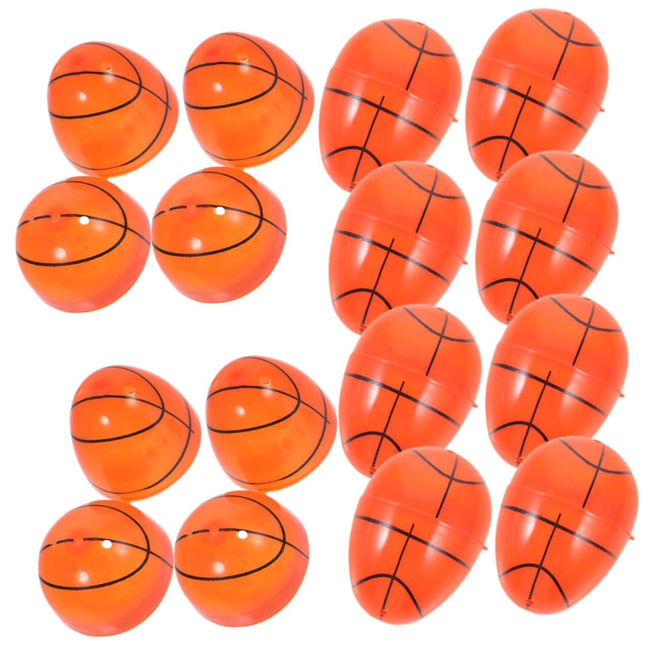 PRETYZOOM 5 Set Di Uova Di Pasqua Ornamento Uova Di Pasqua in Plastica Riempibili Cestini Di Forniture Per Feste Di 12 Pezzi * 5