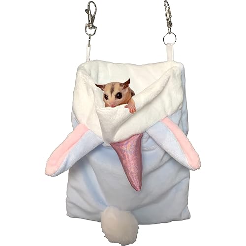 TTANFY Sugar Gliders Sleeping Pouch Snuggle Cage Hanging Bed House for Squirrels Marmosets Rats Hamster Small Pets