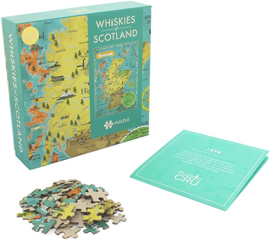 Ginger Fox 0112.3316.72.WSK.OSZ Puzzle Cru Whisky Jigsaw, Multi-Coloured, One Size