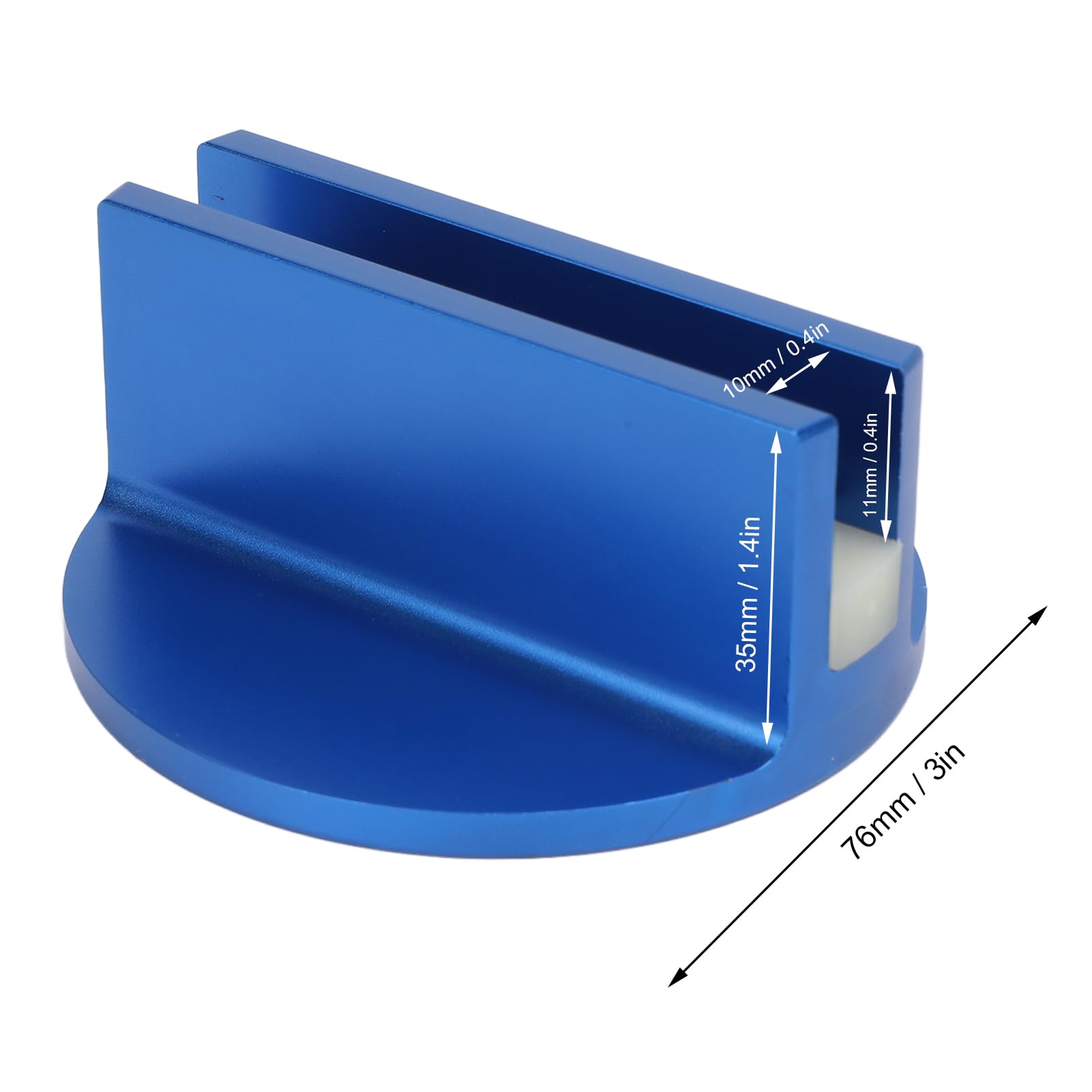 2pcs Blue Universal Magnetic Jack Pad Aluminum Pinch Weld Adapter Strong Suction for Most Pinch Weld at Least 3 Inches