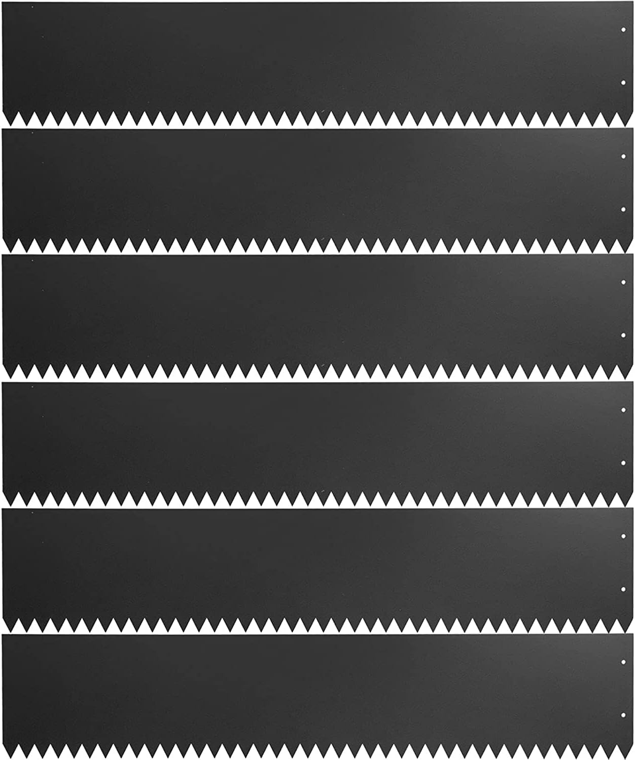 Edging for Landscaping,40 x 8 inch Heavy Duty Metal Landscape Edging Sturdy Steel Edging for Landscaping with 6 Clips fits Garden,Lawn,Soil,Back Yards,6 Pack,Gray