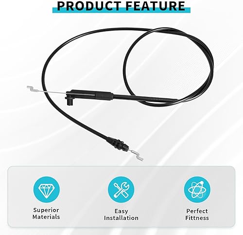 Miniatura 4 de 104-8676 Cable de freno compatible con cortacésped reciclador Toro de 22 pulgadas 20013 20014 20017 20018 20031 20041