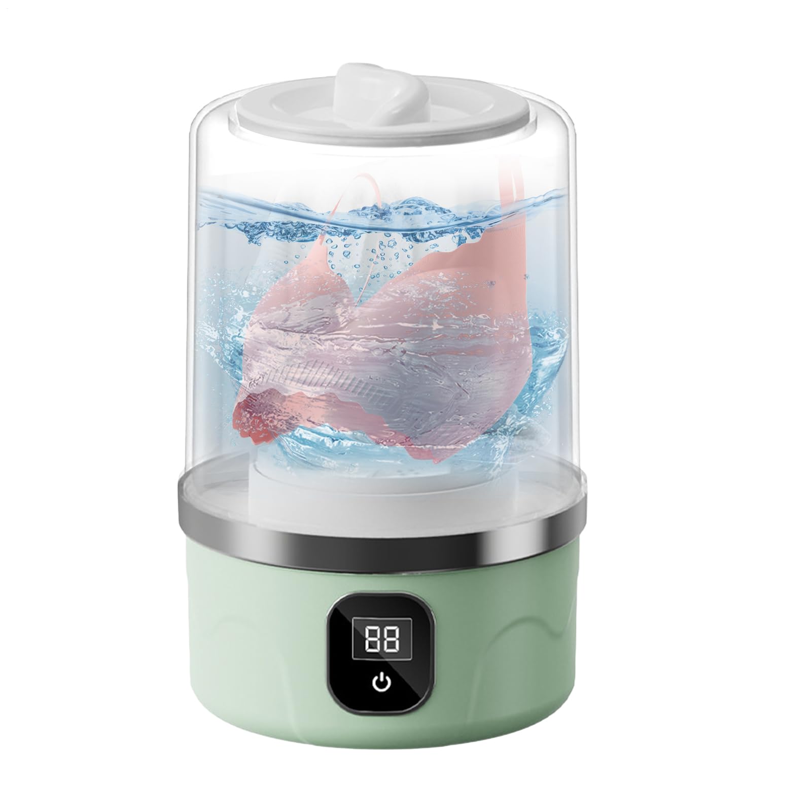 Lavadora Mini Portátil - Lavadora Pequeña Para Ropa Interior,Electrodoméstico Compacto Para Prendas Delicadas Calcetines Toallas Con Batería De Alta Capacidad 3000mAh